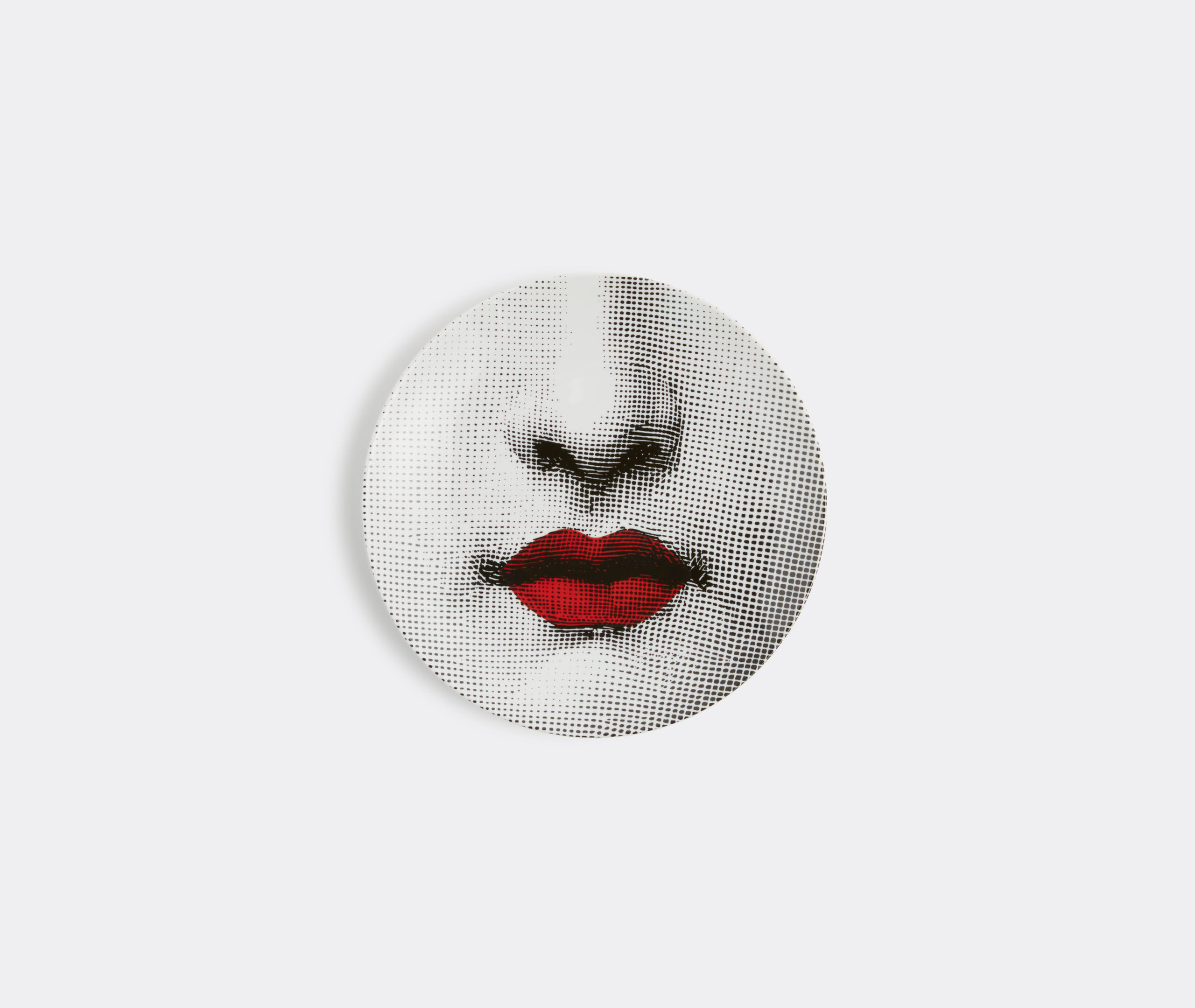Tema e Variazioni n.397' wall plate, red, black and white by