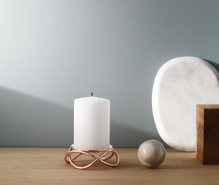 Georg Jensen 'Glow' candleholder SILVER GEJE19GLO325SIL