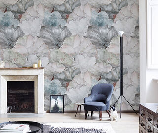 Wall&amp;dec&ograve; 'Niveum Ts' wallpaper, blue BLUE WADE20NIV006BLU