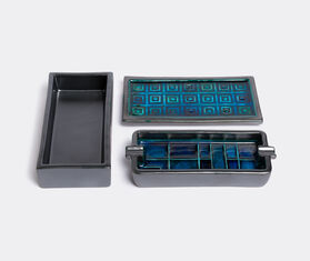 Bitossi Ceramiche Box and ashtray set BLUE BICE18SET610BLU