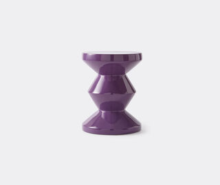 POLSPOTTEN 'Zig Zag' stool, dark purple PURPLE POLS23ZIG629PUR