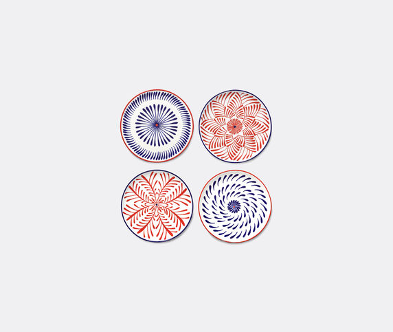 Serax 'Bazaar' breakfast plate, set of four, red and blue MULTICOLOUR SERA26BRE896YEL