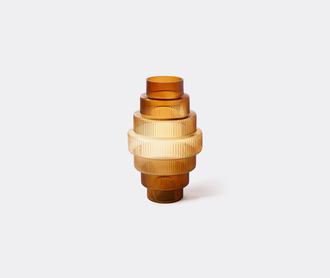 POLSPOTTEN 'Steps' vase, ocher, extra large YELLOW POLS23VAS776BEI