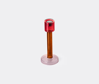 &amp;k Amsterdam 'Bole' candleholder, large, pink and red MULTICOLOUR AMST25BOL057MUL