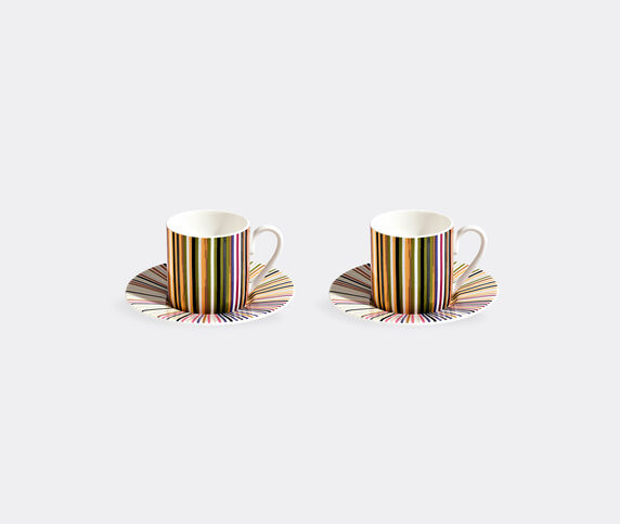 Missoni 'Stripes Jenkins' coffee cup and saucer, set of two, red Multicolour MIHO22STR262MUL