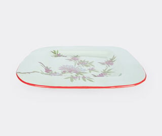 Pierre-Louis Mascia Floral square tray, light blue LIGHT BLUE PLMA26TRA695LBL