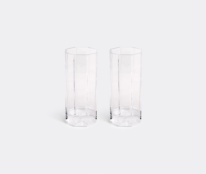 Rosenthal 'Medusa Lumiere' long glasses, set of two TRANSPARENT ROSE21MED547TRA