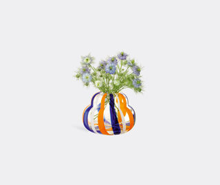 LSA International 'Folk' vase, blue, orange and white MULTICOLOUR LSAI23FOL853MUL