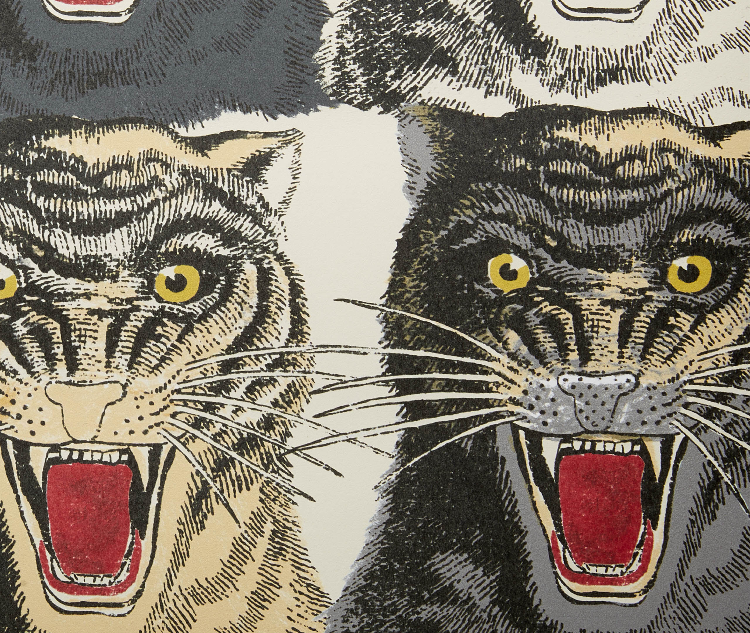 Tiger face print wallpaper by Gucci | Wallpapers | FRANKBROS