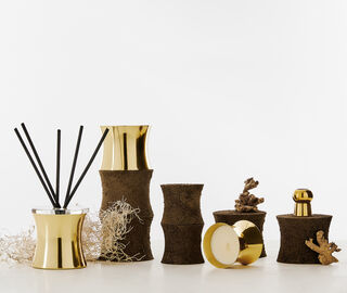 Tom Dixon 'Root' candle, large BRASS TODI22ROO986BRA