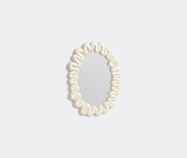 &k Amsterdam 'Dribble' mirror, white WHITE AMST25MIR113WHI