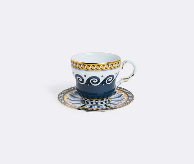La DoubleJ 'Odysseus Big Mama' cup and saucer MULTICOLOUR LADJ23BIG864MUL