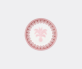 Aquazzura Casa 'Jaipur' charger plate, bordeaux and pink MULTICOLOUR AQUA23JAI423MUL