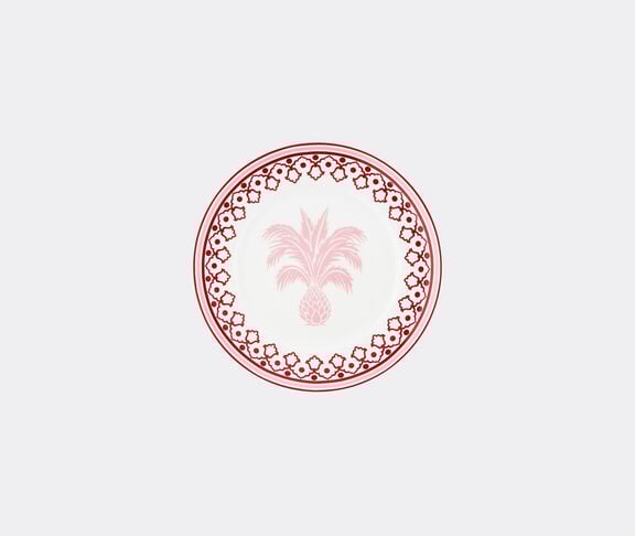 Aquazzura Casa 'Jaipur' charger plate, bordeaux and pink MULTICOLOUR AQUA23JAI423MUL