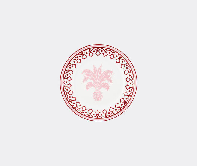 Aquazzura Casa 'Jaipur' charger plate, bordeaux and pink MULTICOLOUR AQUA23JAI423MUL