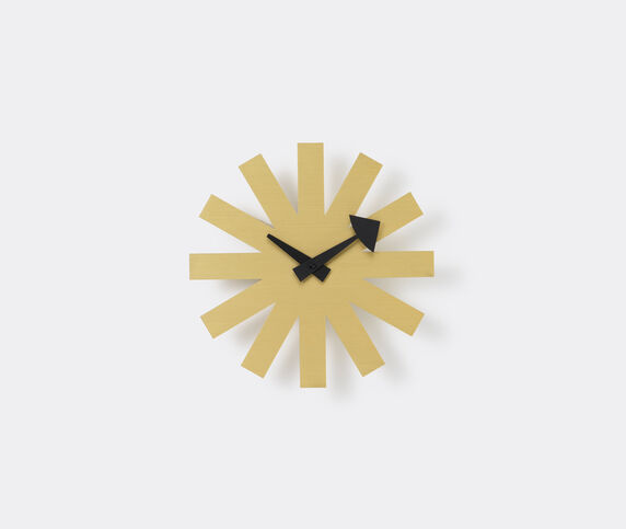 Vitra 'Asterisk' clock, brass