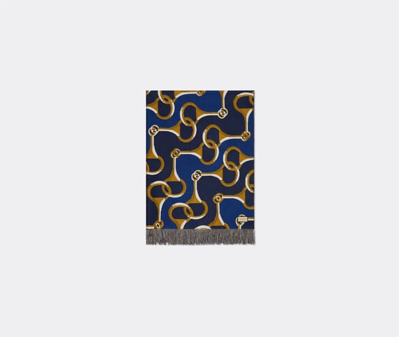 Gucci 'Horsebit' blanket, blue multicolor GUCC23PLA395MUL