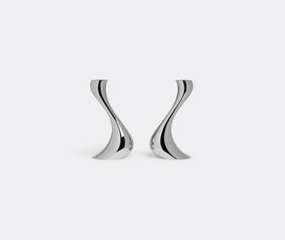 Georg Jensen 'Cobra' candleholder small, set of two SILVER GEJE18COB137SIL