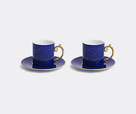 L&#39;Objet &#39;Lapis&#39; espresso cup and saucer, set of two, blue MULTICOLOUR LOBJ24LAP096BLU