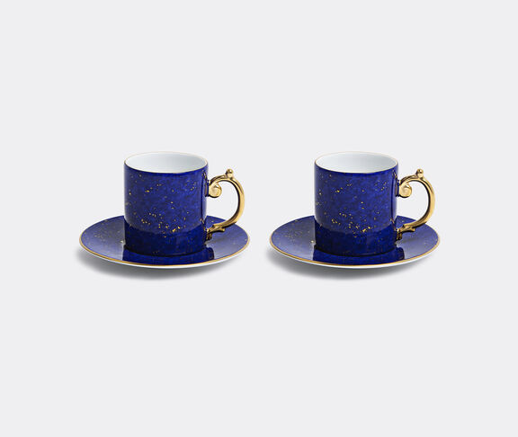 L'Objet Lapis Espresso Cup + Saucer (Set Of 2) - Blue/ Gold undefined ${masterID} 2
