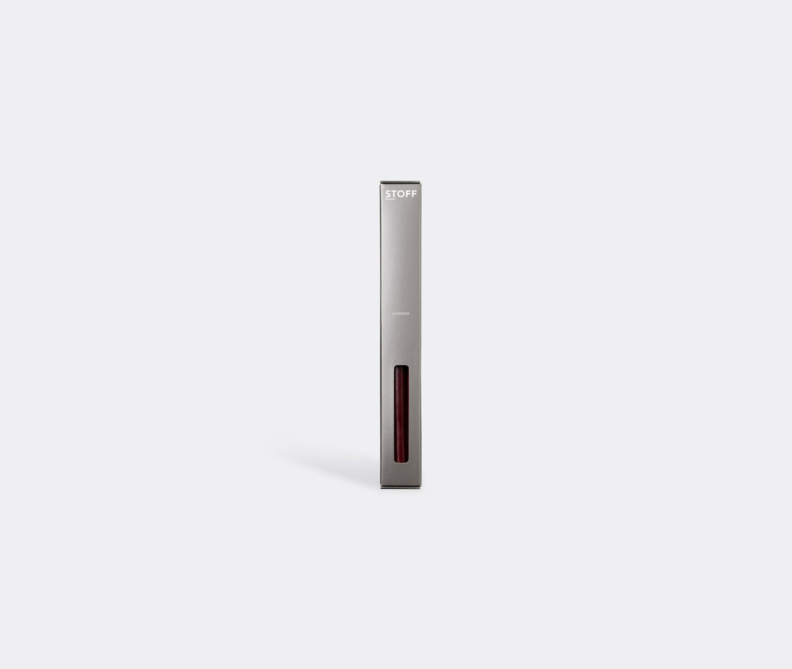 Stoff Nagel 'stoff' Candles In Burgundy Red