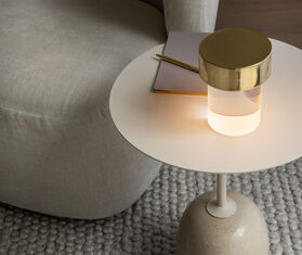 Flos 'Last Order' portable lamp, clear BRASS FLOS23LAS486BRA