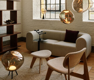 Tom Dixon 'Ridge' cushion, burgundy BURGUNDY TODI25RID900BUR