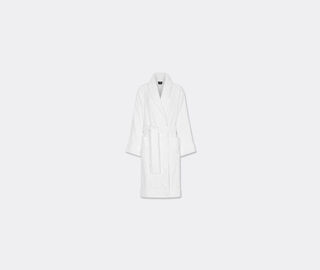 Dolce&amp;Gabbana Casa Jacquard bathrobe with D&amp;G logo, white WHITE DGCA25WHI506WHI