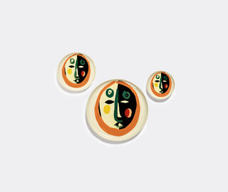 Serax 'Feast Face 1' plate, extra small, set of four MULTICOLOUR SERA21PLA075MUL