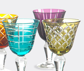 POLSPOTTEN 'Cuttings' wine glass, set of six MULTICOLOUR POLS22WIN447MUL