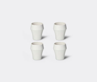 Pomax 'Kojin' tumbler, set of four, large, white WHITE POMA26KOJ155WHI