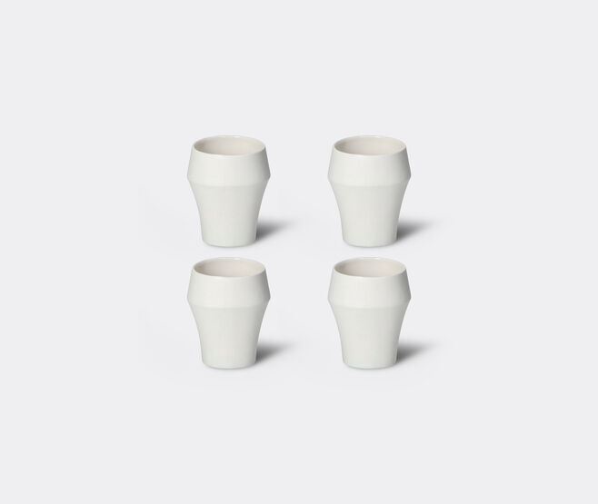 Pomax 'Kojin' tumbler, set of four, large, white WHITE POMA26KOJ155WHI