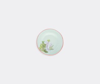 Pierre-Louis Mascia Floral starter plate, pink peony, light blue LIGHT BLUE PLMA26PLA937LBL