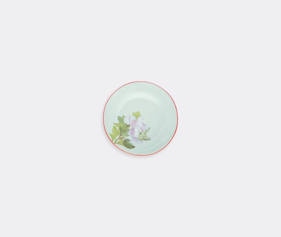 Pierre-Louis Mascia Floral starter plate, pink peony, light blue undefined ${masterID} 2