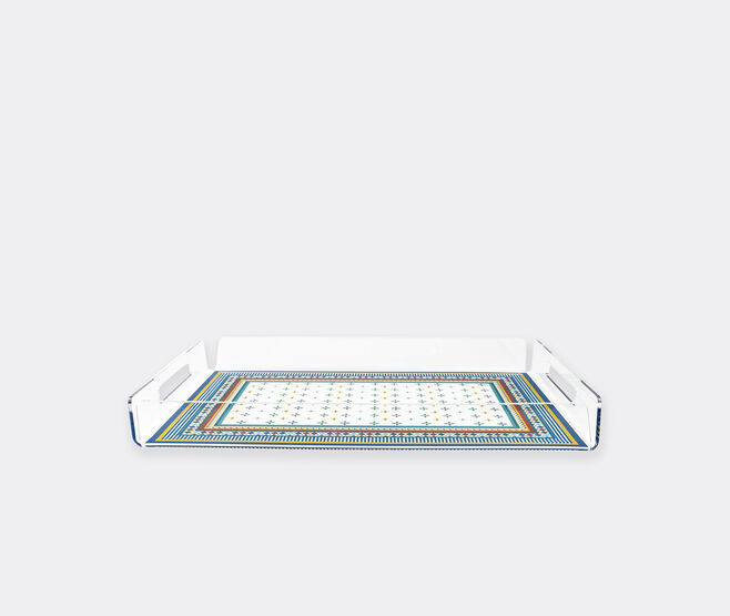 VESTA 'Decor' tray, foulard multicolor MULTICOLOUR VEST25DEC966MUL