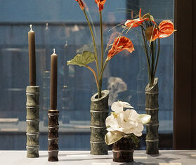 MMairo 'Kadomatsu' vase black, small BLACK MMAI19KAD808BLK