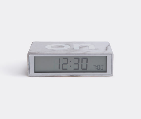 Lexon 'Flip Clock 2' alarm clock White Marble ${masterID}