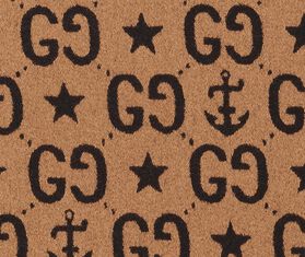 Gucci 'Stars And Anchors Plaid GG' throw, brown MULTICOLOUR GUCC20STA981BRW