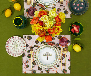 La DoubleJ 'Eden' soup plate, set of two MULTICOLOUR LADJ24SOU700MUL