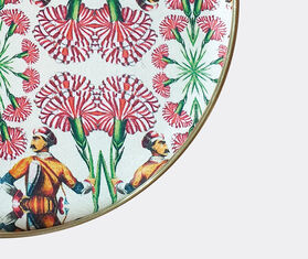 Les-Ottomans Patch NYC tray, pink and green MULTICOLOUR OTTO20PAT443MUL