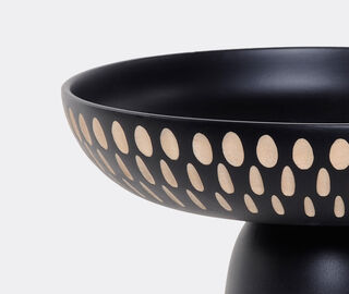 Zanat 'Nera' bowl, large, white on black BLACK ZANA20NER770BLK