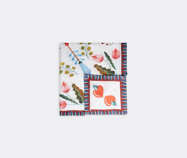 La DoubleJ 'White Turning Tulips' tablecloth, large MULTICOLOUR LADJ22LAR677MUL