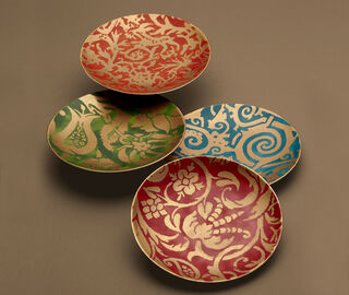 L'Objet 'Fortuny' dessert plate, set of four MULTICOLOUR LOBJ23FOR745MUL