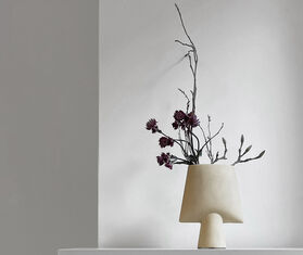 101 Copenhagen &#39;Sphere&#39; square vase, mini, sand BEIGE COPH21SPH712BEI