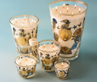 Baobab Collection 'Tomorrowland' candle, medium, blue and gold MULTICOLOUR BAOB26SCE758MUL