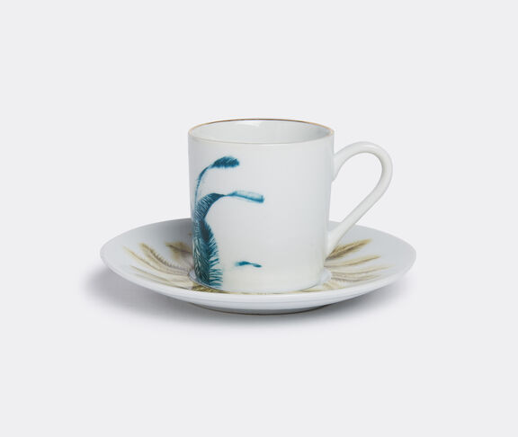 Vito Nesta Studio 'Las Palmas' coffee cup and saucer, set of two Blue,beige ${masterID}