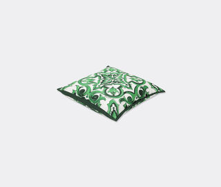 Dolce&amp;Gabbana Casa 'Maiolica' cushion, small, green GREEN DGCA25SMA539GRN