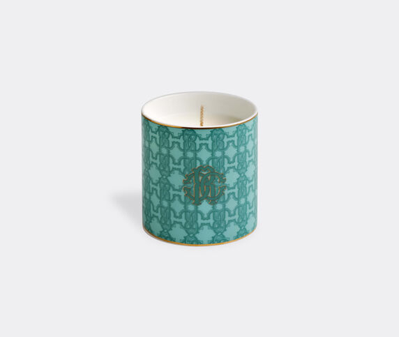 Roberto Cavalli Home 'Turquoise monogram' scented candle Multicolor RCHO23TUR502MUL