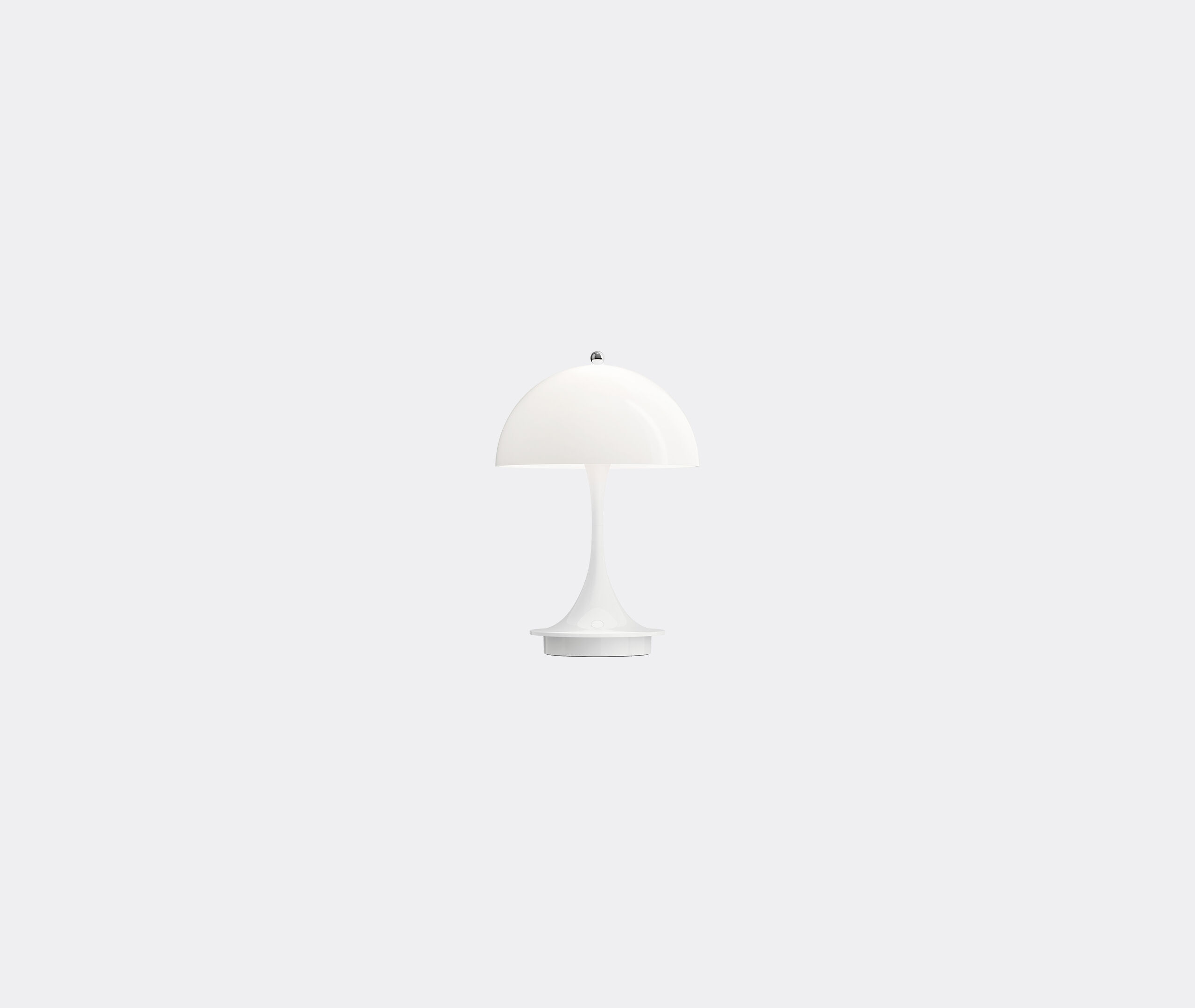 Panthella 160 V2' LED portable lamp, white opal by Louis Poulsen