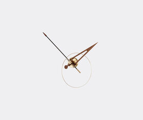 Nomon 'Cris' clock, walnut and brass WALNUT NOMO21CRI449MUL